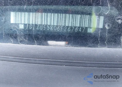 2006 Chevrolet Malibu Ltz z USA, uszkodzony, nr VIN 1G1ZU53806F267647